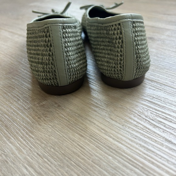 Schutz Leather & Raffia‎ Flats Dark Ivy Womens Size 8 NWOB - Picture 5 of 10